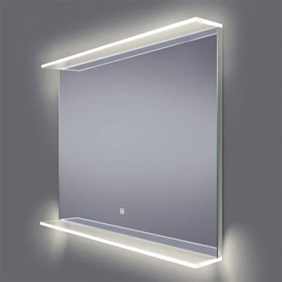 vanity with top and mirror