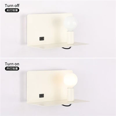 Wall Lamp With Switch: Light, Store, Charge — All in One